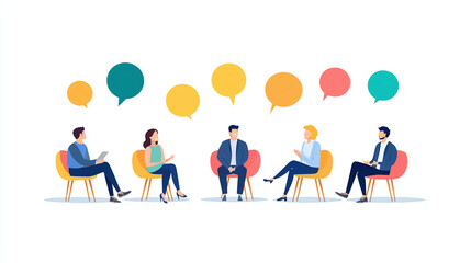 Group Meeting Support Circle - group of people in circle