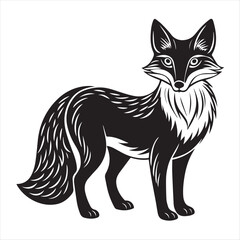 fox silhouette vector 