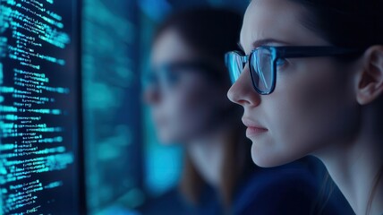 IT security team identifying vulnerabilities in a network, implementing measures to reduce cyber risks   IT risk management, cybersecurity