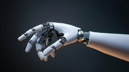 Fototapeta premium Humanoid Robot Hand Reaching Out.