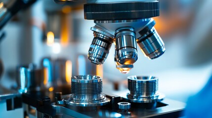 Technician Inspecting Engine Component Up Close