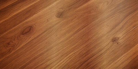 A close up of high gloss lacquered wood paneling with a deep rich brown color the reflective surf.deep brow wood planks with natural texture, wooden retro background, light wooden background, table