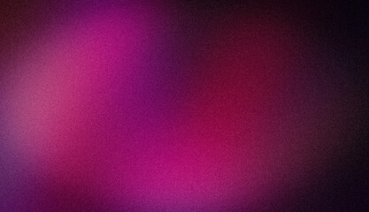 Magenta red and black abstract background with a grainy texture, featuring smooth gradients and light leaks. Abstract colorful grainy gradient backdrop design