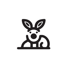 Simple of Animal silhouette Vector Line Icons