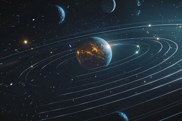 ai generative planets that are in orbit
