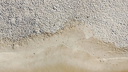 Aerial view of feet in the sand trails, Comporta, Portugal