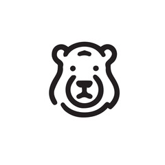 Simple of Animal silhouette Vector Line Icons