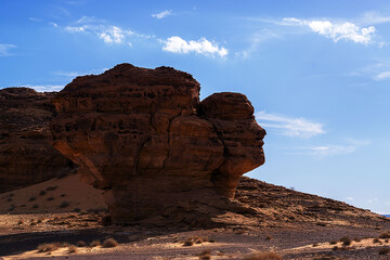 natural rock formation in the desert