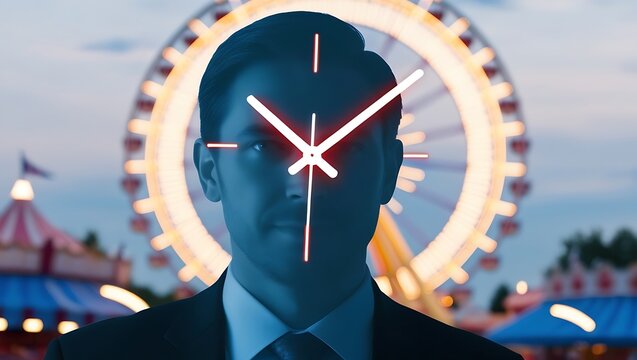 Businessman Stands Ready: Harnessing Time Management for Seamless Project Planning in Internet Technology