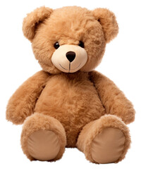 Obraz premium PNG Teddy bear plush toy white background.