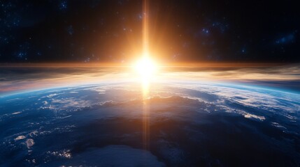 Breathtaking Sunrise from Earth's Orbit