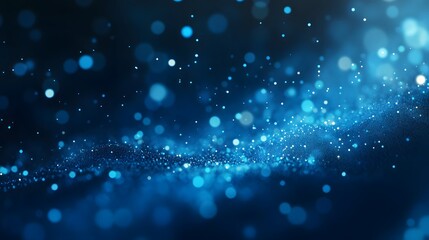 Fototapeta premium blue blurry dots background. 