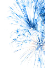 Naklejka premium abstract blue background with snowflakes