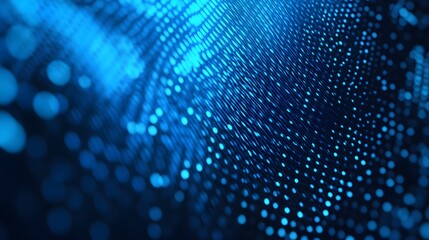 Fototapeta premium blue blurry dots background. 