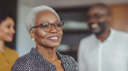 Elegant Senior Woman in Candid Moment