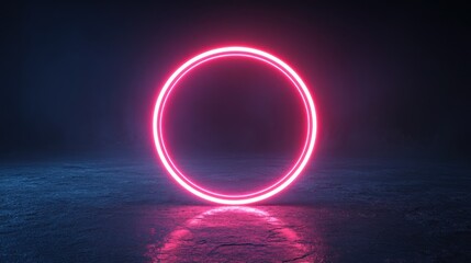 Glowing Pink Circle