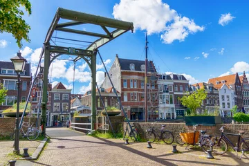 Historic district of Delfshaven, Rotterdam, Netherlands