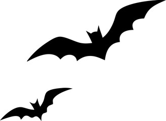  bats  Halloween illustration  