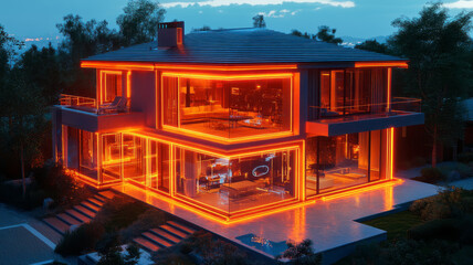 bright. complicated smart home iot devices