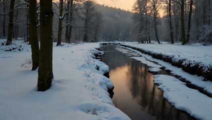 Kleingemünd in winter.