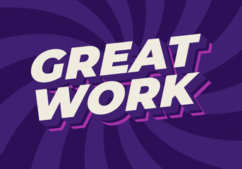 Great work. Text effect in 3D style with good colors