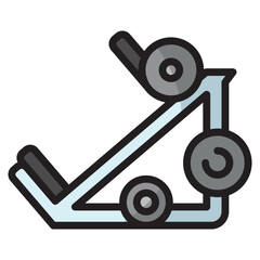 Leg Press Icon