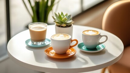 Obraz premium The Coffee on the Table