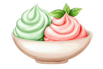 Colorful Ice Cream Bowl