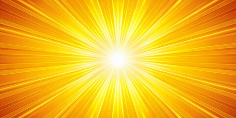 Bright Yellow Sunburst Pattern Radiating Energy and Warmth for Backgrounds and Designs