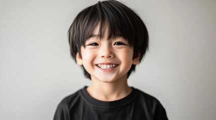 The Smiling Happy Little Boy