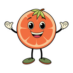 Download Grapefruit Vector Art Illustration Eps File For Design.