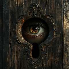 A Single Eye Peering Through a Keyhole