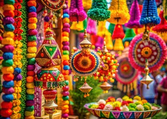Fototapeta premium Celebrating India Friendship Day with Colorful Decorations and Heartwarming Symbols of Togetherness