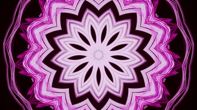 bl&uuml;tenf&ouml;rmige pastellfarbende symmetrische Form, Mandala, Blume, Muster, pink, rosa