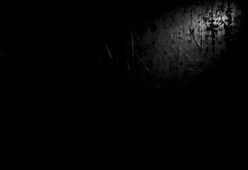 Fototapeta premium Black wall texture background, grainy texture background