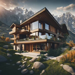 house in the mountains