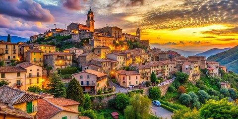 Obraz premium Charming Italian Lifestyle with Rustic Cuisine, Scenic Views, and Vibrant Cultural Experiences
