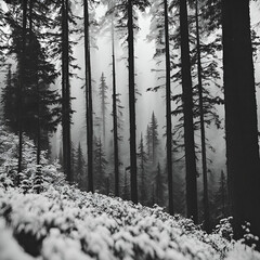 forest in winter