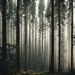 morning in the forest