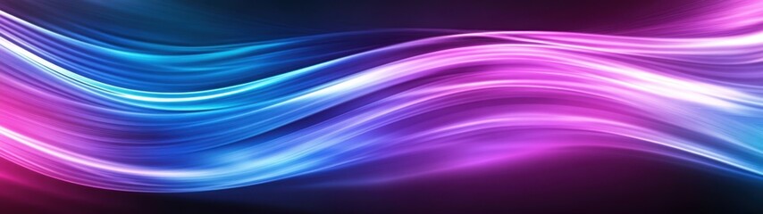Fototapeta premium Abstract Purple and Blue Curved Lines Background Design