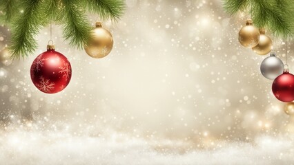 Obraz premium christmas background with christmas tree