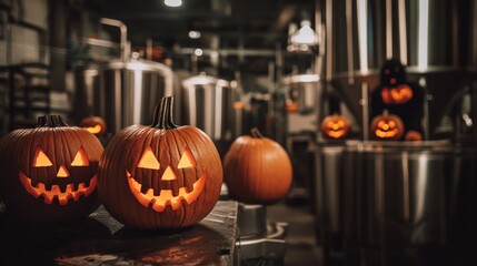 A spooky Halloween-themed brewery tour in the Pacific Northwest with dark