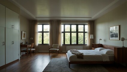 Room with a window.