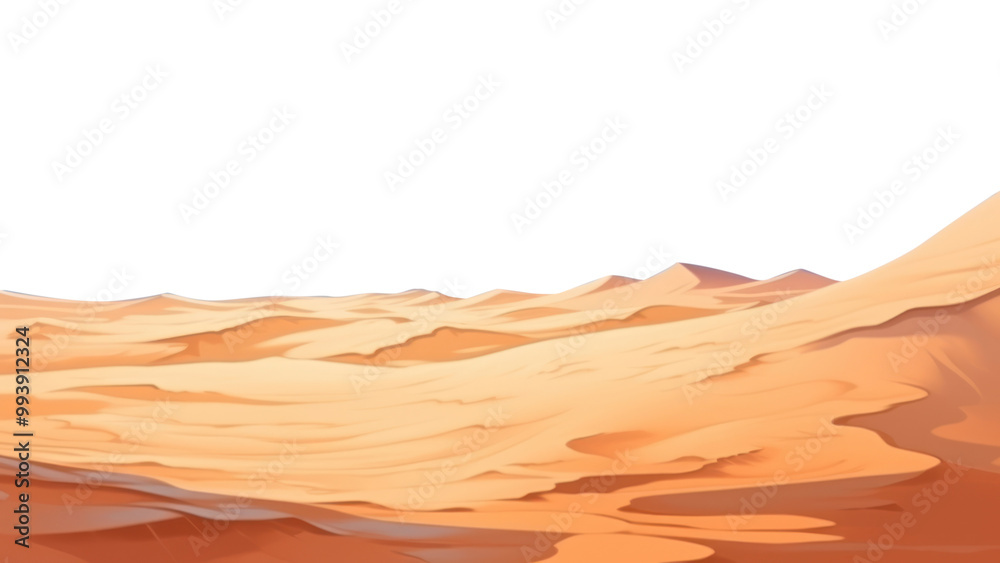 Sticker PNG Sand dunes landscape backgrounds panoramic.