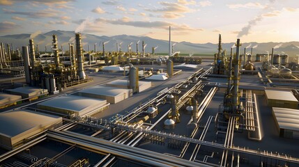 Create a scenario where ICS controls a large-scale oil refinery, automating key processes to increase safety and efficiency
