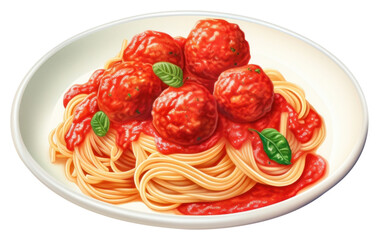 PNG Spaghetti meat meatball pasta.