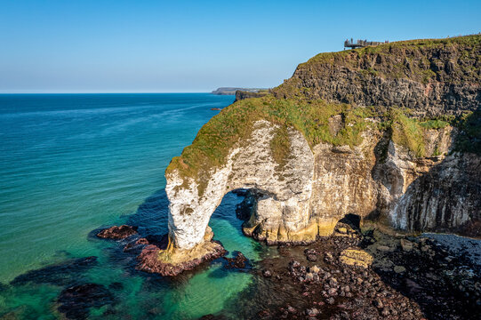 Aerial View Over White Rocks, Portrush, Antrim, Northern Ireland 