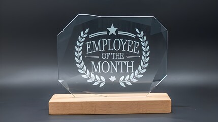 Employee of the Month concept, ward winner, high-performance champion, gold medal reward, success or victory recognition prize, leadership or achievement concept, success businessman.