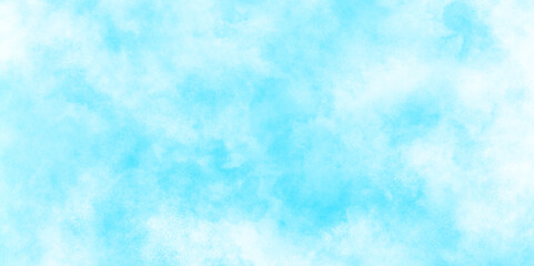 texture blue white paper background, Blue watercolor cloudy sky background, Blue clouds on the sky with soft natural cloudy stains, Watercolor painting with gradient painted cloudy blue texture.