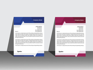 Modern and elegant letterhead design